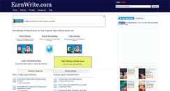 Desktop Screenshot of earnwrite.com